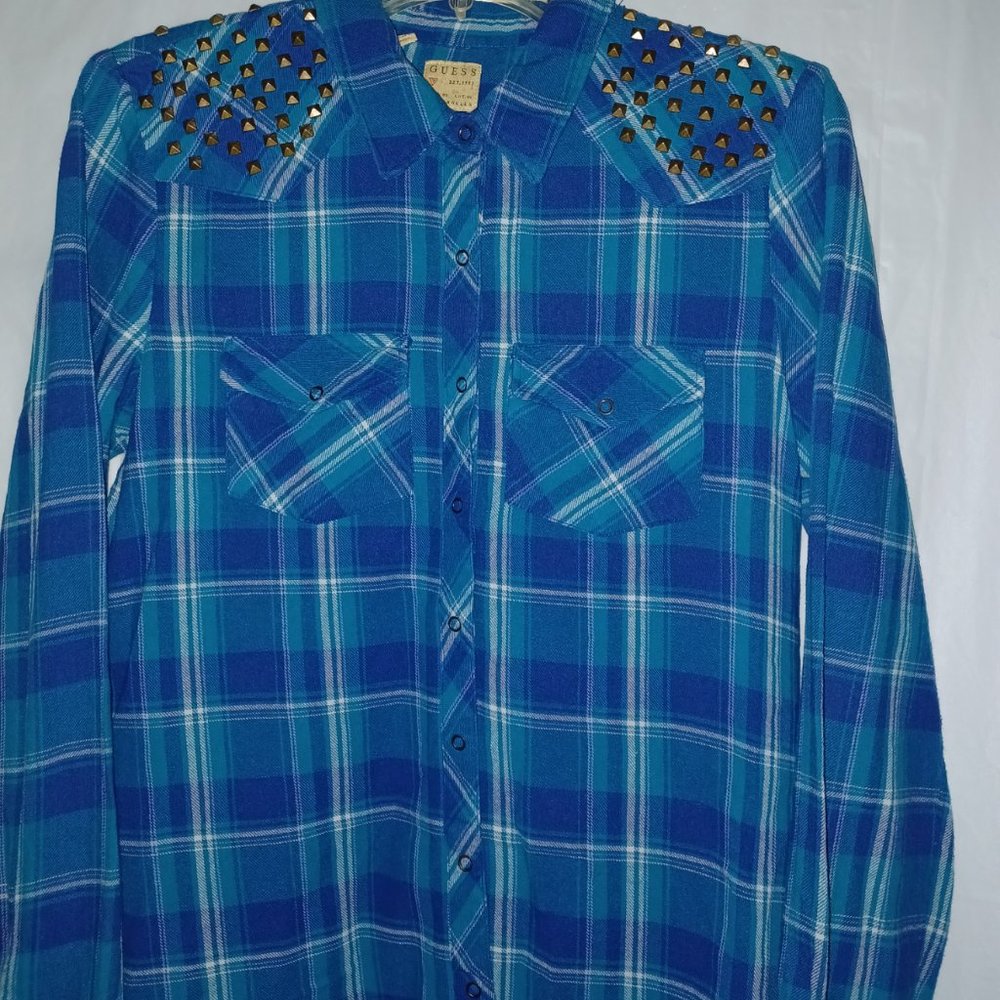 GUESS BUTTON DOWN DRESS SHIRT - Picture 10 of 10